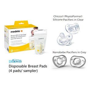 Medela Breast Milk Storage Bags + Free items (Value $15)